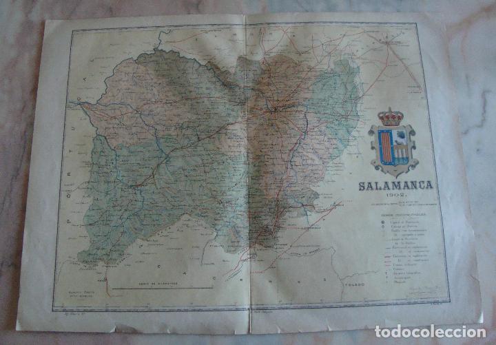 Mapas contempor&aacute;neos: ANTIGUO MAPA SALAMANCA 1902 - Foto 1