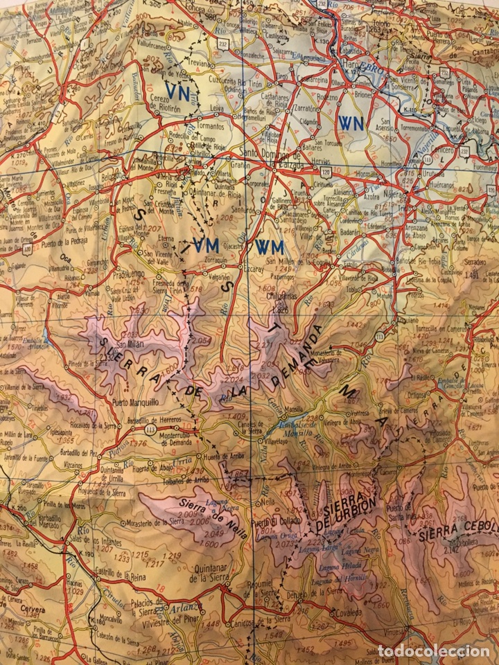 Mapas contempor&aacute;neos: Mapa servicio Geogr&aacute;fico del ej&eacute;rcito. Mapa militar Burgos e1:400000 - Foto 3