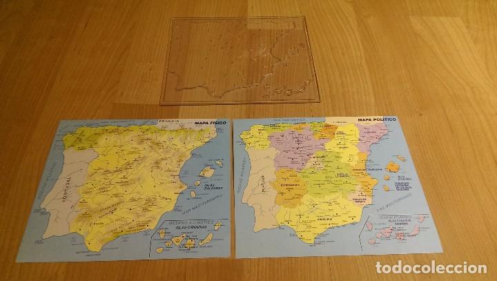 Mapas contempor&aacute;neos: PLANTILLA Y DOS MAPAS DE ESPA&Ntilde;A - Foto 1