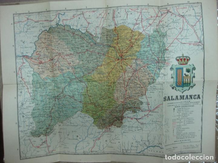 Mapas contempor&aacute;neos: MAPA ENTELADO DE SALAMANCA. BENITO CHIAS. EDITORIAL MARTIN 1902.