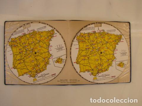 Mapas contempor&aacute;neos: Mapa redondo m&oacute;vil. Medidor distancia entre ciudades. Fabil. Publicidad
