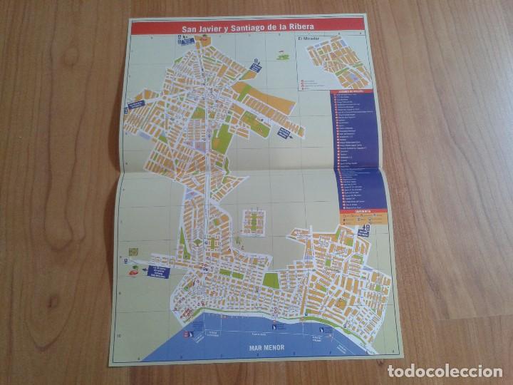 Mapas contempor&aacute;neos: Mapa callejero -- San Javier y Santiago de la Ribera ( Murcia ) Mar Menor - Concejal&iacute;a Turismo