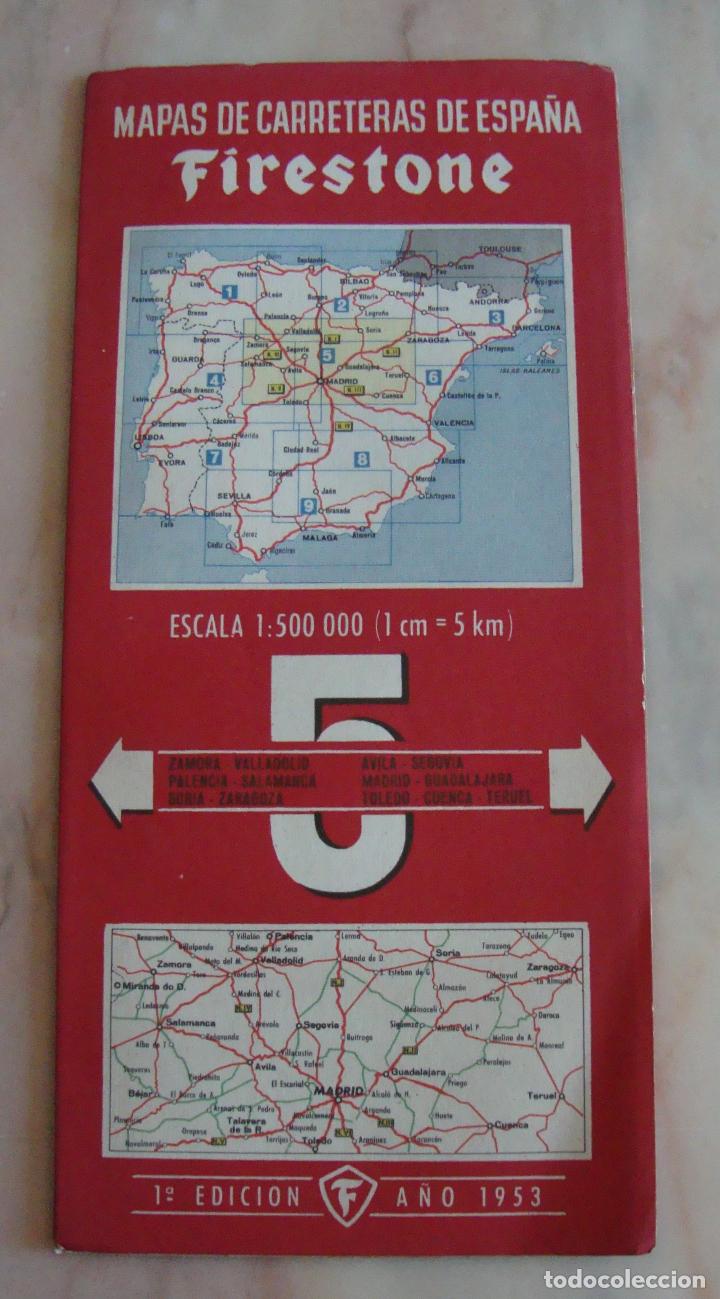 Mapas contempor&aacute;neos: (ALB-TC-9) MAPA CARRERETAS FIRESTONE 1 EDICION N&ordm; 5 - Foto 1
