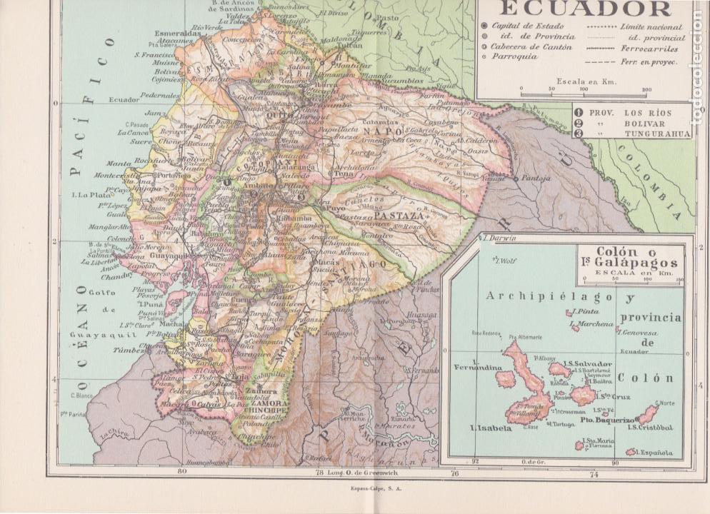 Mapas contempor&aacute;neos: Mapa del Ecuador - Foto 1