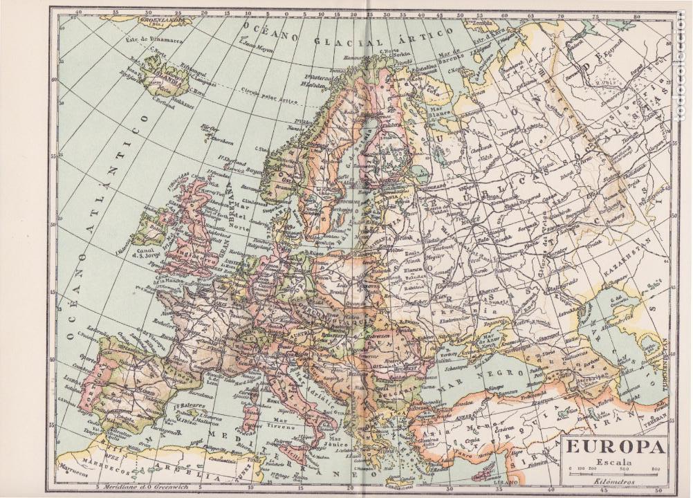 Mapas contempor&aacute;neos: Mapa de Europa - Foto 1