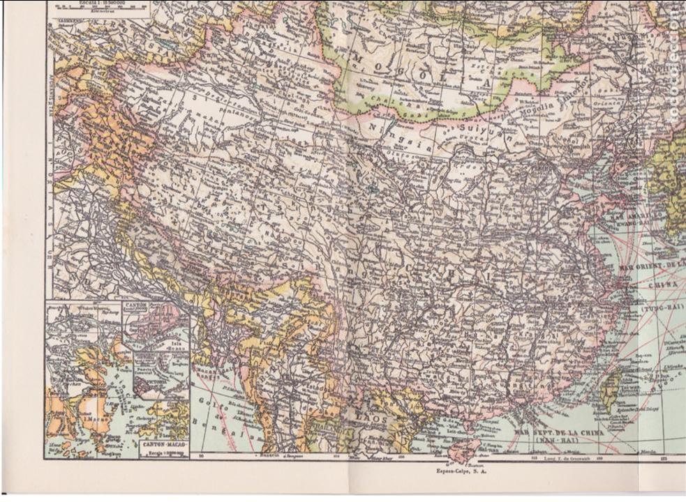 Mapas contempor&aacute;neos: Mapa de China, Jap&oacute;n y Corea - Foto 1