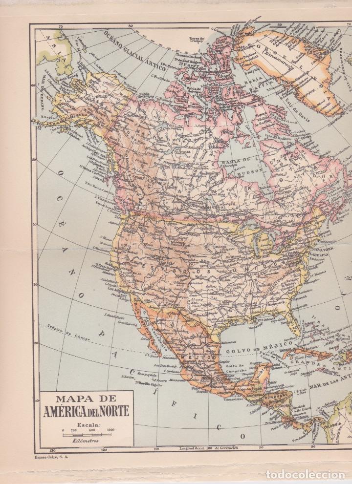 Mapas contempor&aacute;neos: Mapa de Am&eacute;rica del Norte - Foto 1