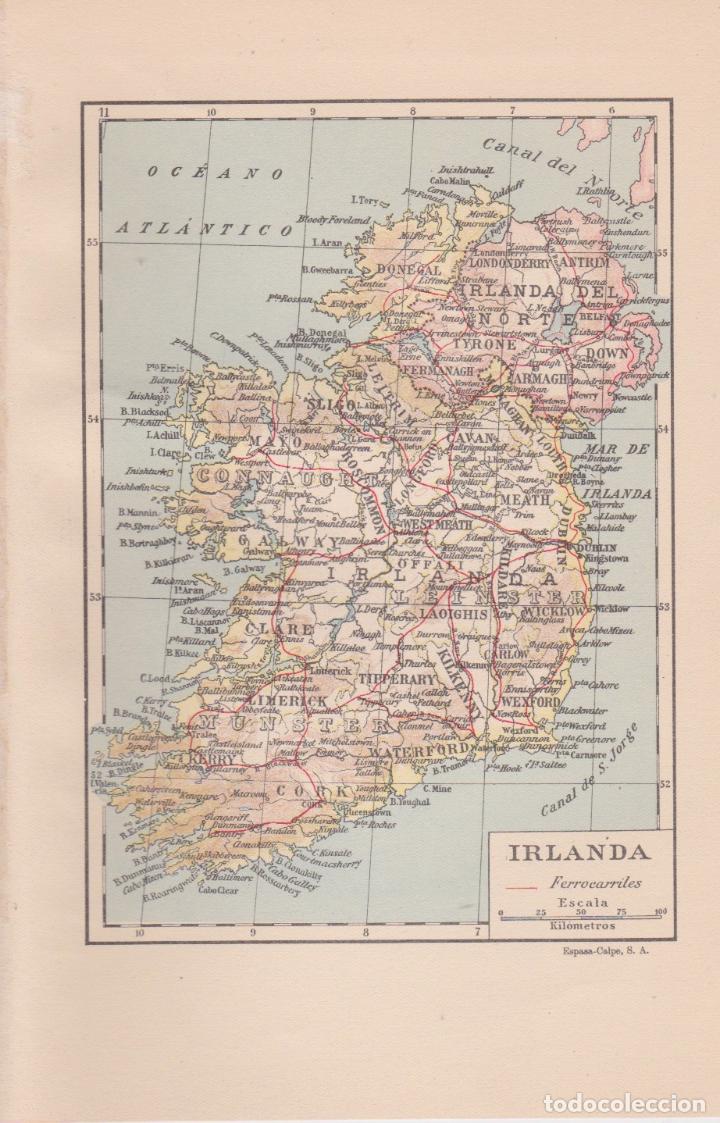 Mapas contempor&aacute;neos: Mapa de Irlanda ( con ferrocarriles ) - Foto 1