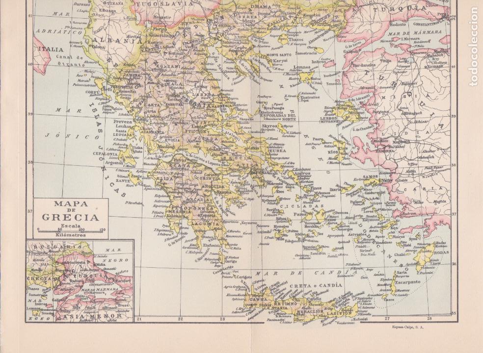 Contemporary maps: Mapa de Grecia