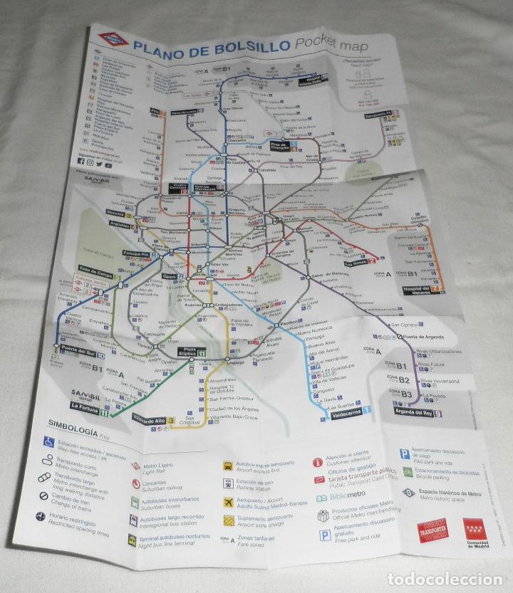 Mapas contempor&aacute;neos: mapa-plano del metro de madrid  a&ntilde;o 2013 - Foto 2