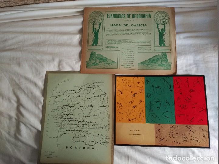 Mapas contempor&acirc;neos: recortables seix y barral ejercicios de geografia mapa de galicia a&ntilde;os 20-30