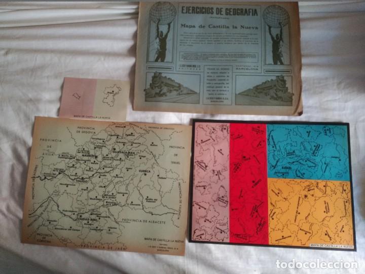Mapas contempor&aacute;neos: recortables seix y barral ejercicios de geografia mapa de  castilla la nueva  a&ntilde;os 20-30
