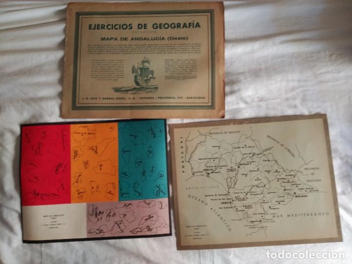 Contemporary maps: recortables seix y barral ejercicios de geografia mapa de andalucia oeste  a&ntilde;os 20-30