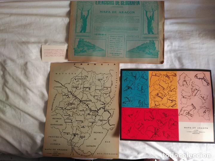 Mapas contempor&acirc;neos: recortables seix y barral ejercicios de geografia mapa de aragon  a&ntilde;os 20-30