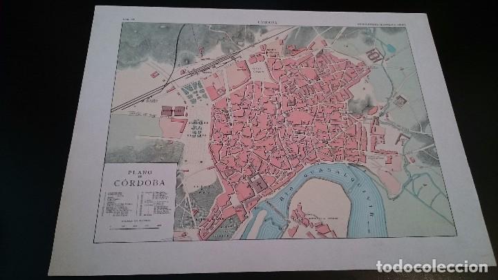 Contemporary maps: LAMINA CROMOLITOGRAFICA ENCICLOPEDIA SEGUI 1905 MAPA PLANO DE C&Oacute;RDOBA - DOBLE CARA