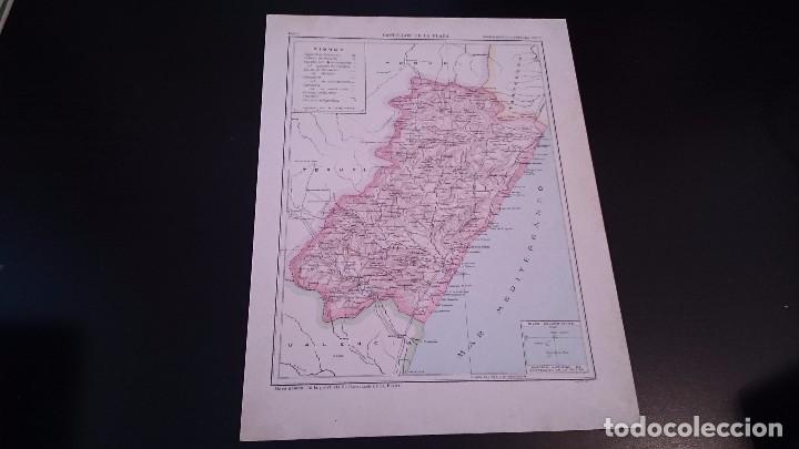 Contemporary maps: LAMINA CROMOLITOGRAFICA ENCICLOPEDIA SEGUI 1905 MAPA CASTELL&Oacute;N DE LA PLANA - DOBLE CARA