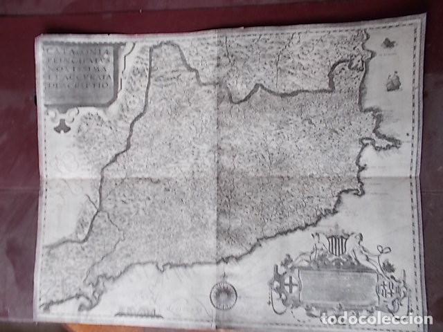 Mapas contempor&aacute;neos: Antigua copia mapa catalu&ntilde;a - Foto 1