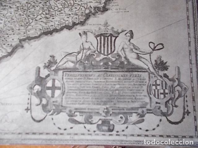 Mapas contempor&aacute;neos: Antigua copia mapa catalu&ntilde;a - Foto 2