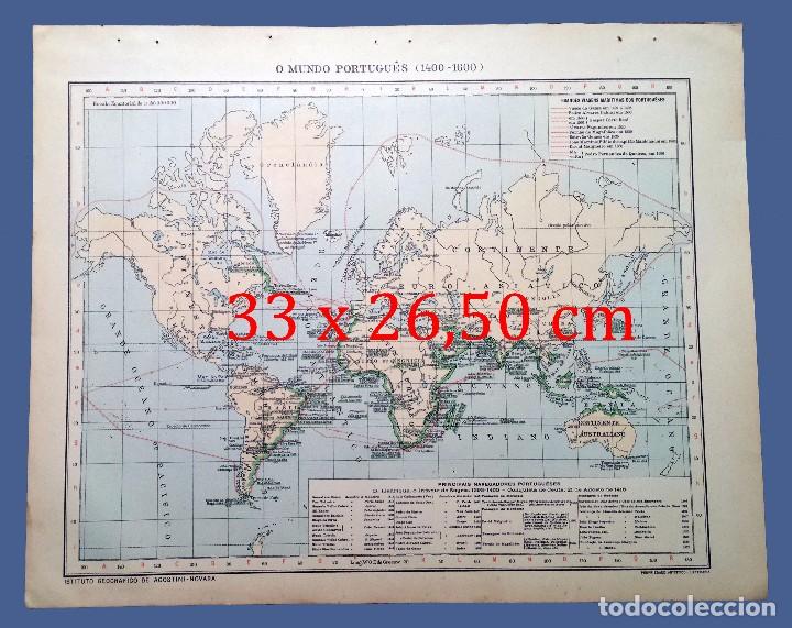 Mapas contempor&aacute;neos: MAP OF THE YEAR 1924 - MUNDO PORTUGU&Eacute;S (1400 - 1600 ) - INSTITUTO GEOGR&Aacute;FICO DE AGOSTINI