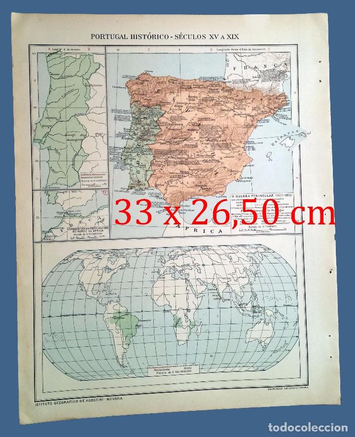 Mapas contempor&aacute;neos: MAP OF THE YEAR 1924 - PORTUGAL HISTORICO - S&Eacute;CULOS XV A XIX - INSTITUTO GEOGR&Aacute;FICO DE AGOSTINI