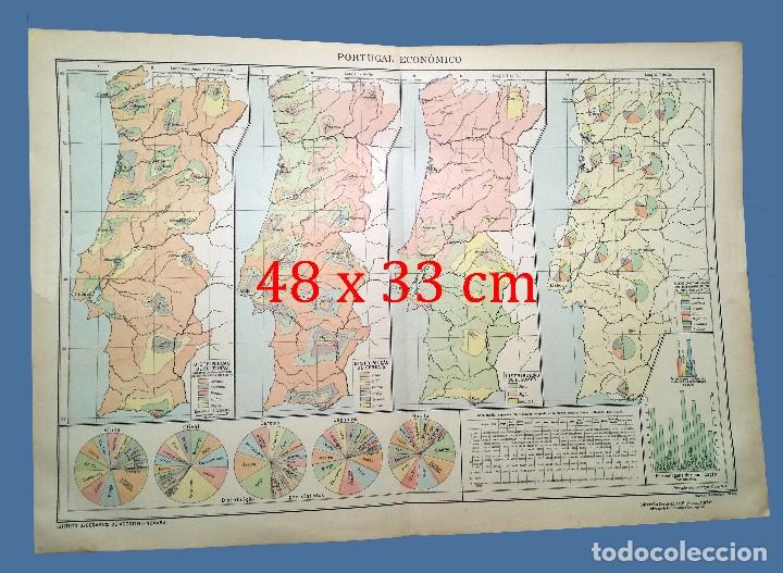 Mapas contempor&aacute;neos: MAP OF THE YEAR 1924 - PORTUGAL ECONOMICO - INSTITUTO GEOGR&Aacute;FICO DE AGOSTINI