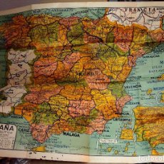 Mapas contemporâneos: MAPA POLITICO DE ESPAÑA, ESC: 1:1000000, 120 X 95 CM. 1940S, EN PAPEL, PLEGADO. Lote 100135855