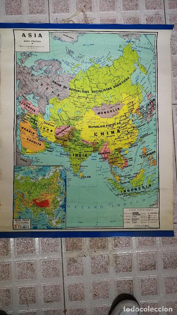 Mapas contempor&aacute;neos: MAPA DE ESCUELA  DE ASIA-60X50 - Foto 1