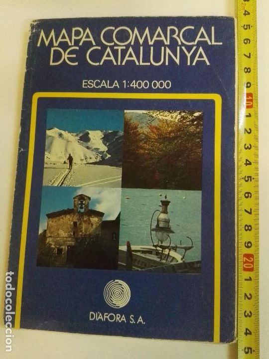 Mapas contempor&aacute;neos: Mapa comarcal de Catalunya Ed. Di&aacute;fora S.A - Foto 1
