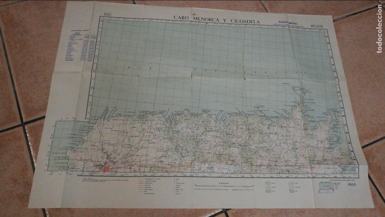Mapas contempor&aacute;neos: Mapa militar Cabo Menorca y Ciudadela - Foto 1