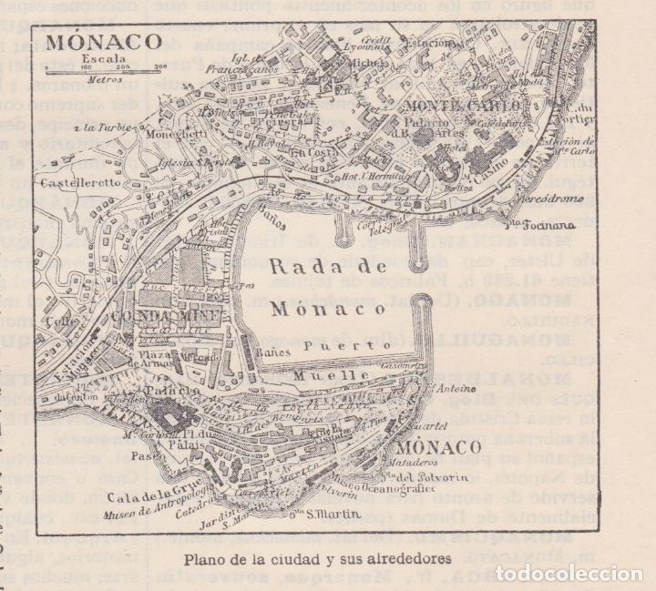Mapas contempor&aacute;neos: Mapa de M&oacute;naco - Foto 1
