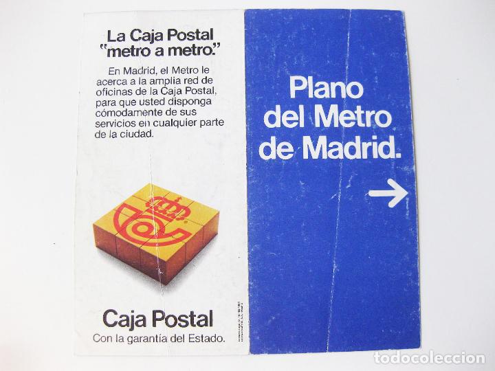 Mapas contempor&aacute;neos: PLANO DE BOLSILLO DEL METRO DE MADRID - JUNIO DE 1982 - Foto 1