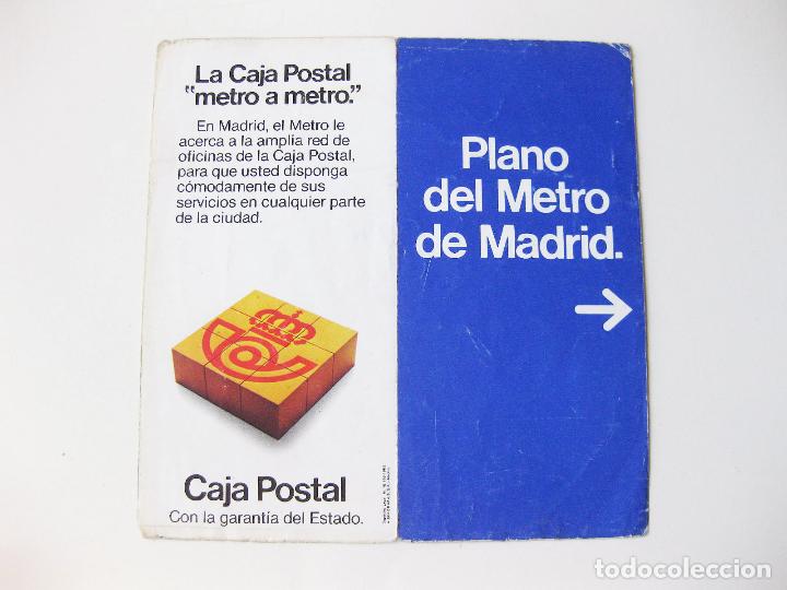 Mapas contempor&aacute;neos: PLANO DE BOLSILLO DEL METRO DE MADRID - JUNIO DE 1982 - Foto 1