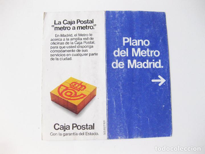 Mapas contempor&aacute;neos: PLANO DE BOLSILLO DEL METRO DE MADRID - JUNIO DE 1982 - Foto 1