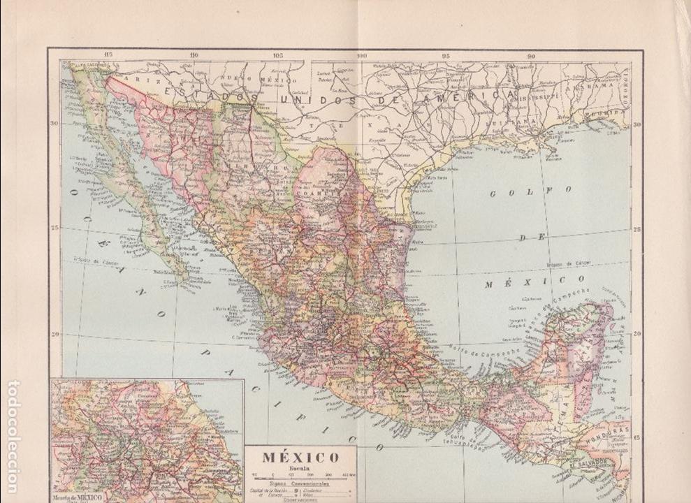Mapas contempor&aacute;neos: Mapa de M&eacute;xico * M&Eacute;JICO * - Foto 1