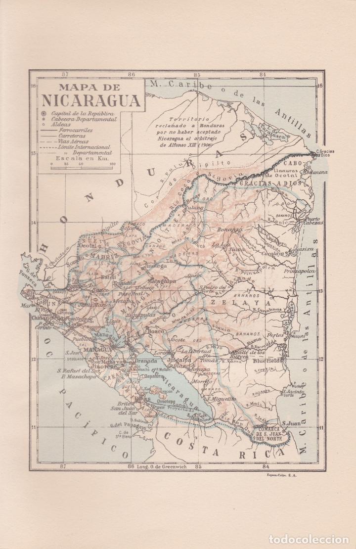 Mapas contempor&aacute;neos: Mapa de NICARAGUA - Foto 1
