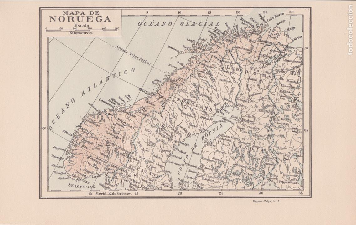 Mapas contempor&aacute;neos: Mapa de NORUEGA - Foto 1