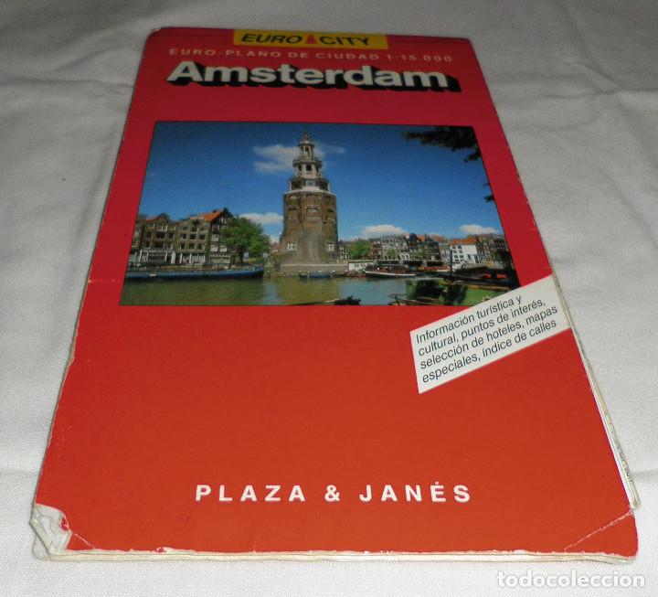 Mapas contempor&aacute;neos: mapa y plano de la ciudad de amsterdam - Foto 1