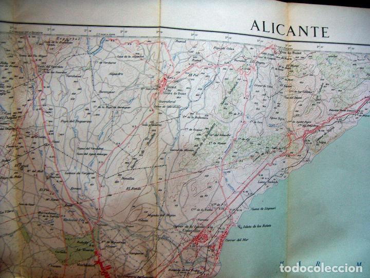 mapa topografico alicante Mapa topografico de alicante hoja 872   Vendido en Venta Directa 