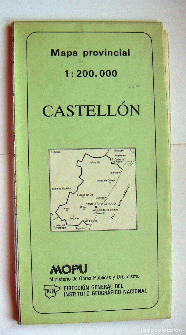 Zeitgen&ouml;ssische Karten: MAPA PROVINCIAL CASTELLON MOPU