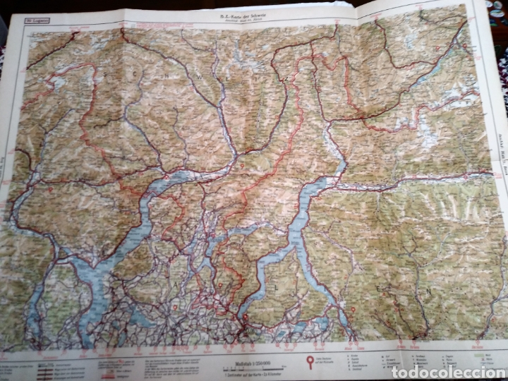 Mapas contempor&aacute;neos: MAPA LUGANO. A&Ntilde;OS 30. - Foto 1