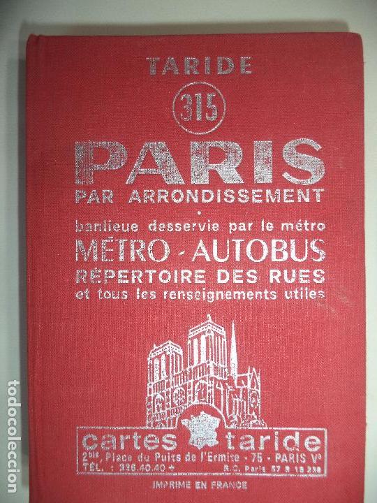 Mapas contempor&aacute;neos: GUIA DE PARIS.A&Ntilde;O 1973 - Foto 1