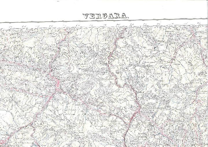 Mapas contempor&aacute;neos: Mapa de Vergara. Guipuzcoa. Servicio Geografico del Ejercito. 1954