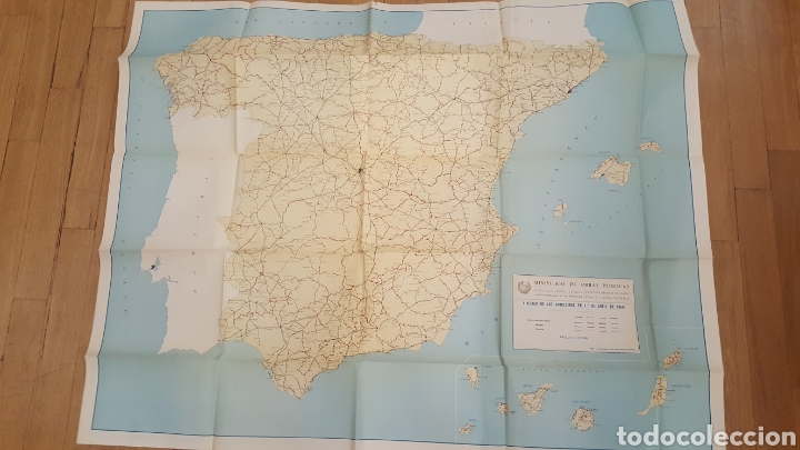 Mapas contempor&aacute;neos: Mapa de carreteras de Espa&ntilde;a 1960 - Foto 1