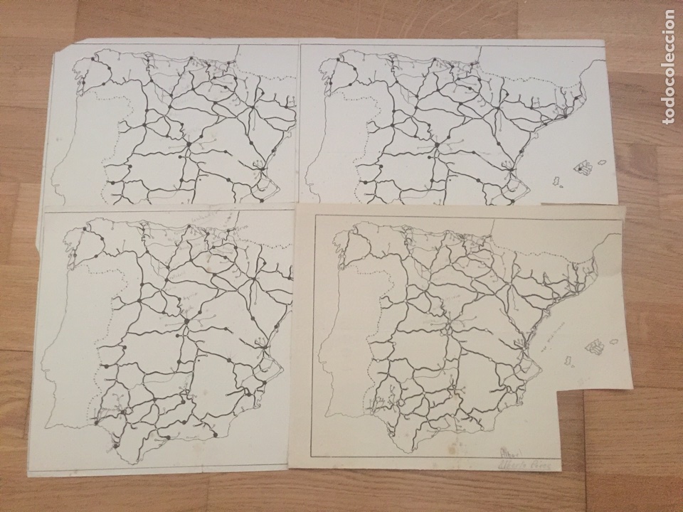 Mappe contemporanee: Mapas ferroviarios de la escuela de Renfe // 1944