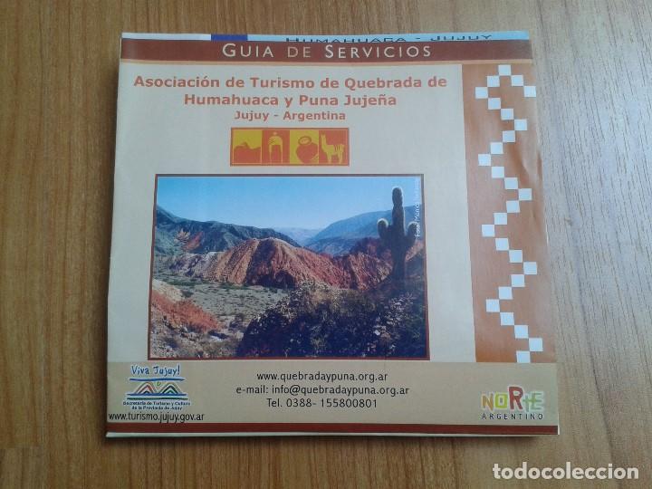 Mapas contempor&acirc;neos: Mapas -- Gu&iacute;a de Servicios -- Quebrada de Humahuaca Y Puna Juje&ntilde;a -- Jujuy, Argentina