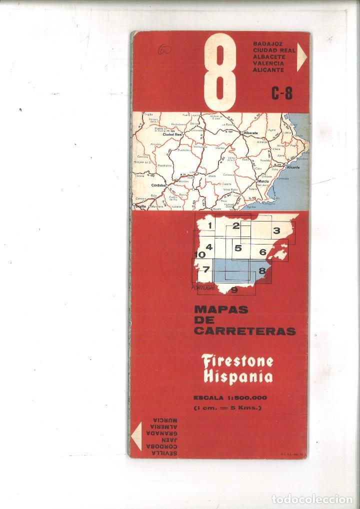 Mapas contempor&aacute;neos: MAPA DE CARRETERA FIRESTONE HISPANIA 8. - Foto 1