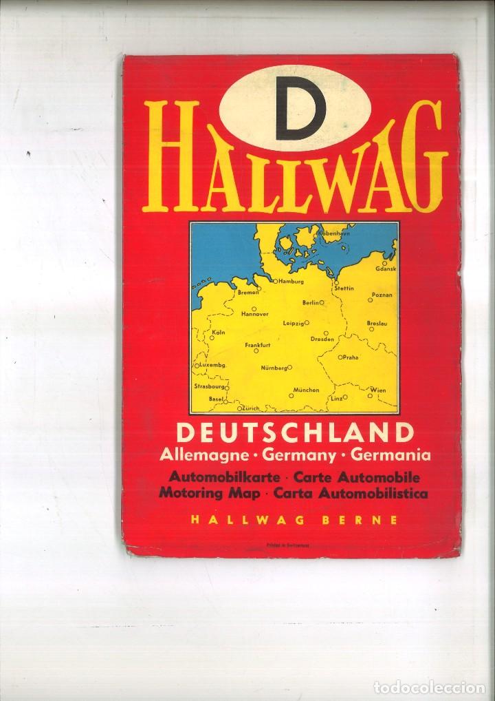 Mapas contempor&aacute;neos: HALLWAG D. DEUTSCHLAND - Foto 1