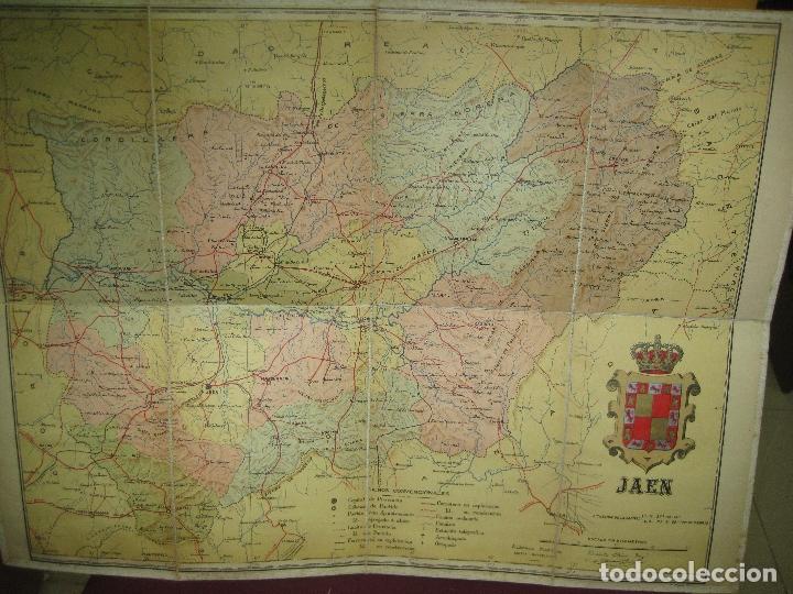 Mapas contempor&aacute;neos: MAPA ENTELADO JAEN. BENITO CHIAS INGENIERO. ALBERTO MARTIN EDITOR. BARCELONA.