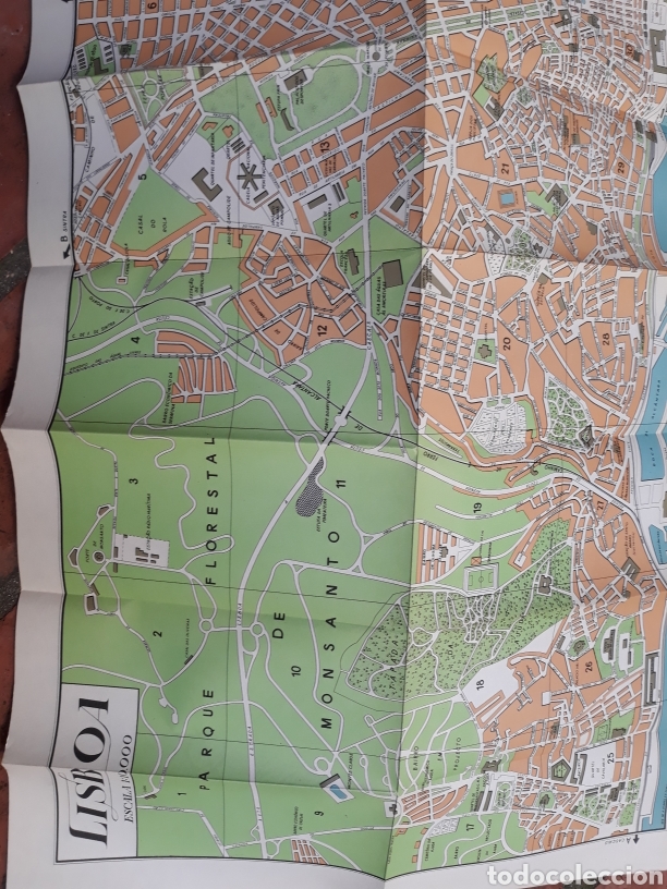 Mapas contempor&aacute;neos: Libros mapas Portugal - GUIDE ETC PLAN DE LISBONNE - Foto 8