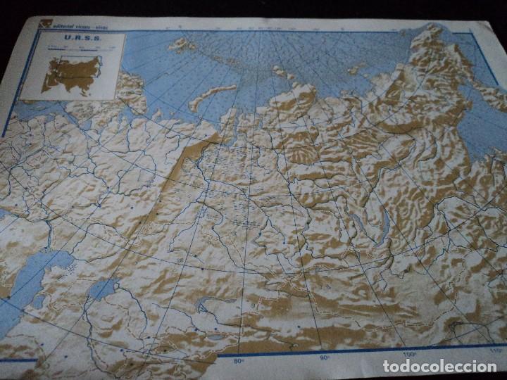 Mapas contempor&acirc;neos: MAPA DE URSS VICENS VIVES PARA RELLENAR POR LOS ALUMNOS 1965 32 X 24 CM